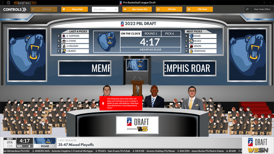 Draft Day Sports: Pro Basketball 2022 Screenshot