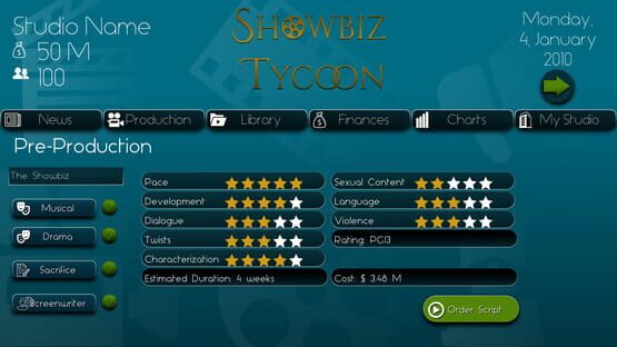 Showbiz Tycoon cover