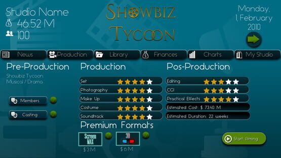 Showbiz Tycoon screenshot 4