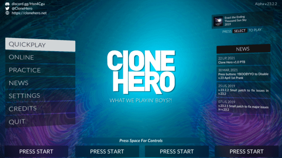 Clone Hero Screenshot