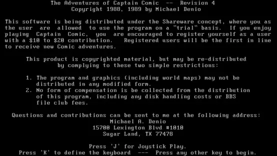 The Adventures of Captain Comic screenshot 2
