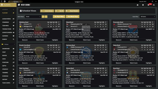 Draft Day Sports: College Football 2022 Screenshot