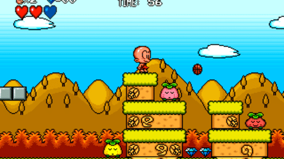 Bonk's Adventure: Arcade Version Screenshot