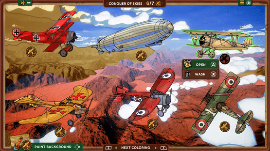 Red Wings: Coloring Planes Screenshot