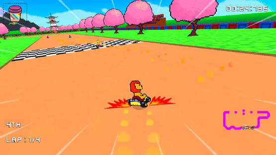 Retro Kart Rush Screenshot