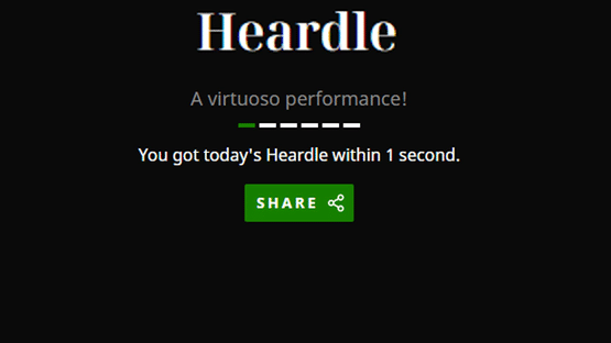 Heardle Screenshot