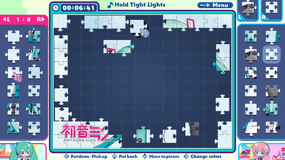 Hatsune Miku Jigsaw Puzzle Screenshot