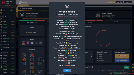 Melvor Idle Screenshot
