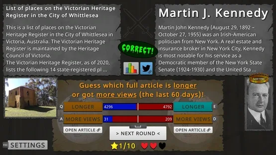 WikiArena screenshot 1