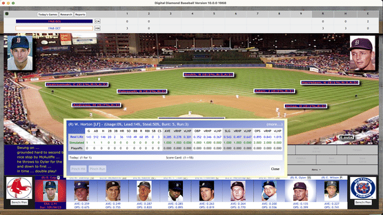 Digital Diamond Baseball V10 Screenshot