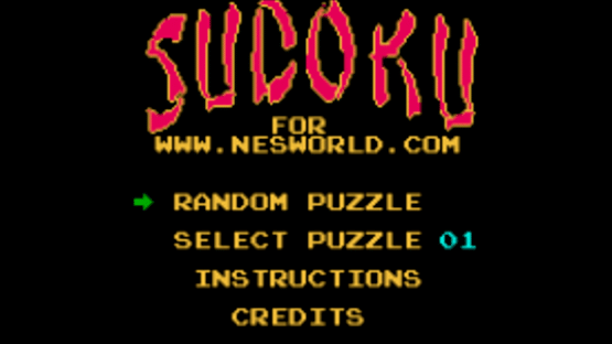 Sudoku: NESWorld Edition Screenshot