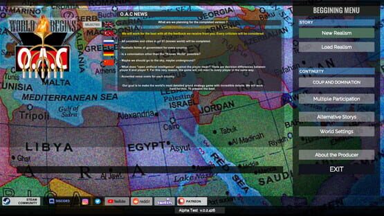 O.A.C: World Begins cover