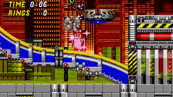 Kirby in Sonic the Hedgehog 2 Screenshot