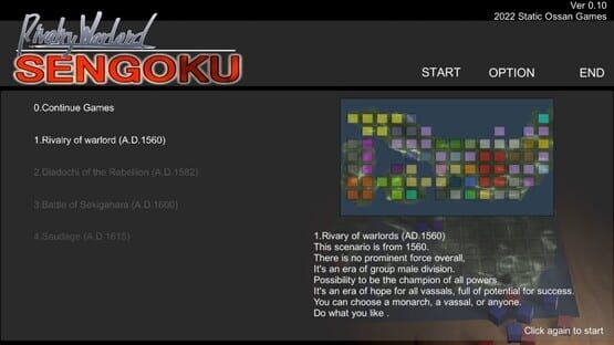 Rivalry warlord Sengoku cover