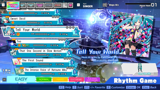 Hatsune Miku: Project Diva Mega Mix+ Screenshot