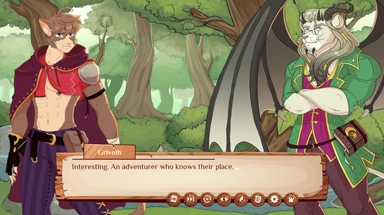 Burrow of the Fallen Bear: A Gay Furry Visual Novel Screenshot