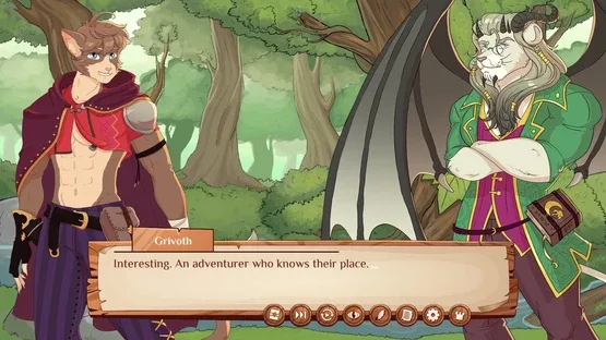 Burrow of the Fallen Bear: A Gay Furry Visual Novel screenshot 2