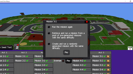 Command Line Mazer Screenshot