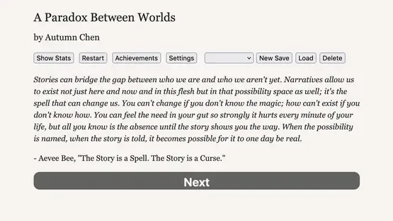 A Paradox Between Worlds screenshot 1