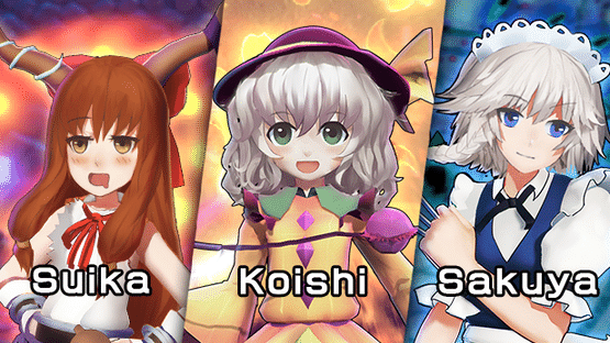 The Disappearing of Gensokyo: Sakuya, Koishi, Suika Screenshot