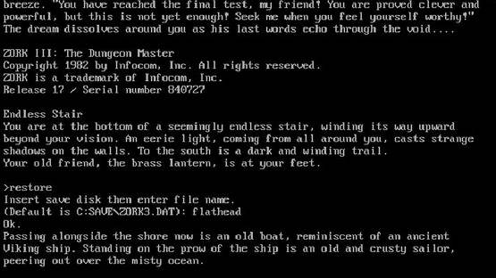 The Zork Anthology Screenshot