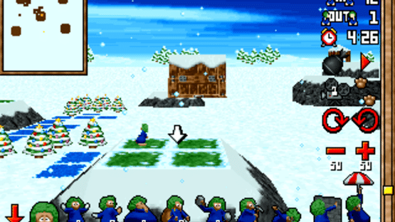 3D Lemmings Winterland Screenshot