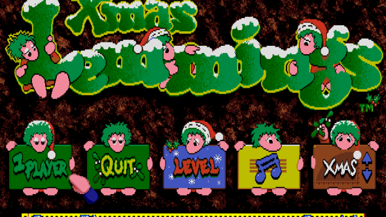 Xmas Lemmings Screenshot