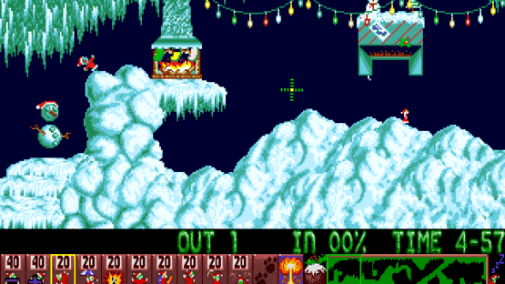 Xmas Lemmings Screenshot