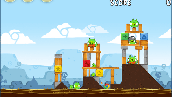 Angry Birds Chrome Screenshot