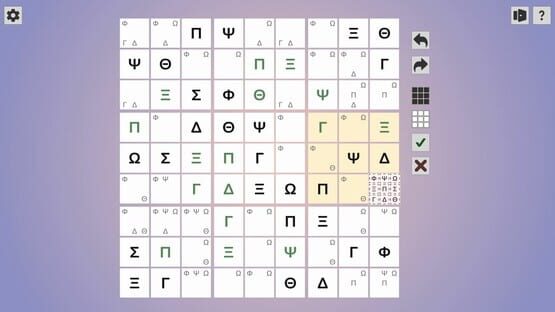 Symbol Sudoku screenshot 2