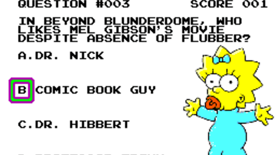 The Simpsons Trivia Screenshot