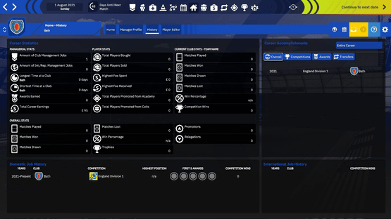 Rugby Union Team Manager 4 Screenshot