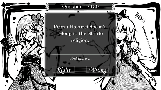 Perfect Memento of Touhou Question: More 50 Questions Part 2 Screenshot