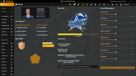 Draft Day Sports: Pro Basketball 2023 Screenshot