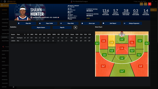 Draft Day Sports: Pro Basketball 2023 Screenshot