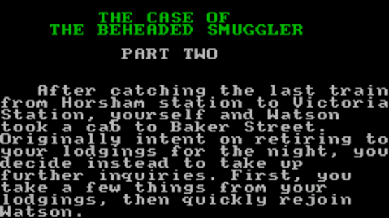 Sherlock Holmes: The Case of the Beheaded Smuggler Screenshot