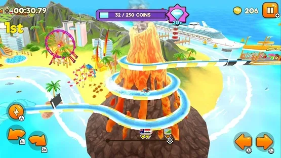 Uphill Rush Water Park Racing screenshot 1