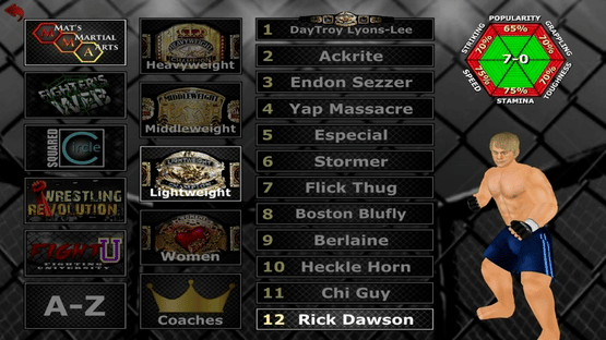 Weekend Warriors MMA Screenshot