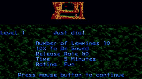 Lemmings Screenshot