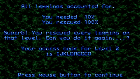 Lemmings Screenshot