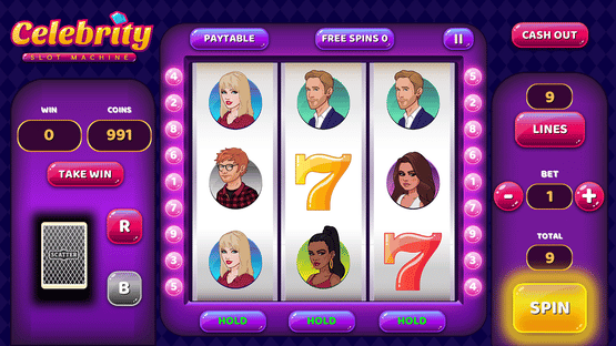 Celebrity Slot Machine Screenshot