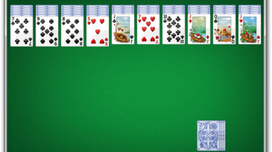 Microsoft Spider Solitaire Screenshot