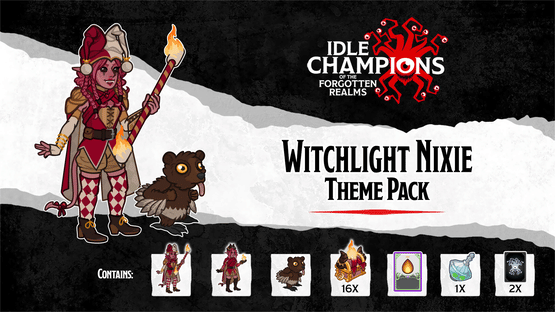 Idle Champions: Witchlight Nixie Theme Pack Screenshot
