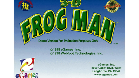 3-D Frog Man Screenshot