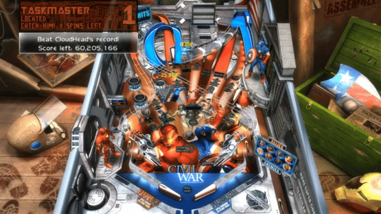 Pinball FX 2: Marvel Civil War Screenshot