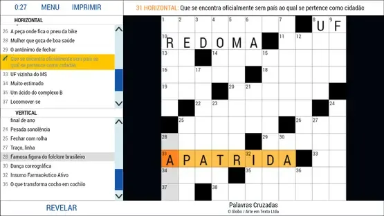 Palavras Cruzadas: O Globo screenshot 3