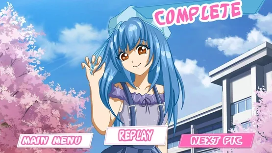 Anime Beauty Girl Puzzle: Love Game History Adventure screenshot 1