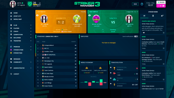 Striker Manager 3 Screenshot