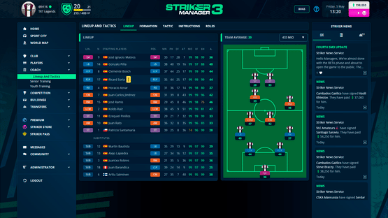 Striker Manager 3 Screenshot