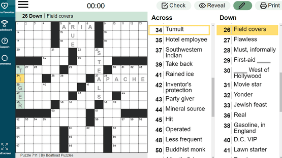 Daily Crossword Puzzle Screenshot